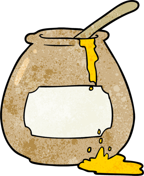 bir insan tarafından çizilmiş bal küpü çizgi filmi