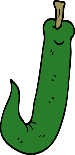 Bir insan tarafından çizilmiş kırmızı biber karalaması.