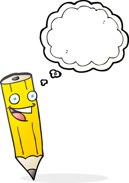 Bir insan tarafından çizilmiş mutlu serbest çizim baloncuklu kalem.