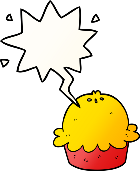 bir insan tarafından çizilmiş yumuşak eğimli konuşma baloncuklu çizgi film pastası