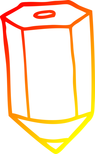 Bir insan tarafından çizilmiş karikatür renkli bir kalemin sıcak çizgi çizimi