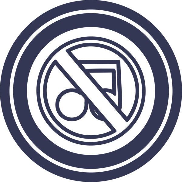 bir insan tarafından çizilmiş müzik dairesel simgesi yok