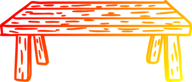 Bir insan tarafından çizilmiş ahşap bir tablonun sıcak eğimli çizgisi