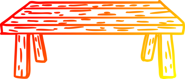 Bir insan tarafından çizilmiş ahşap bir tablonun sıcak eğimli çizgisi