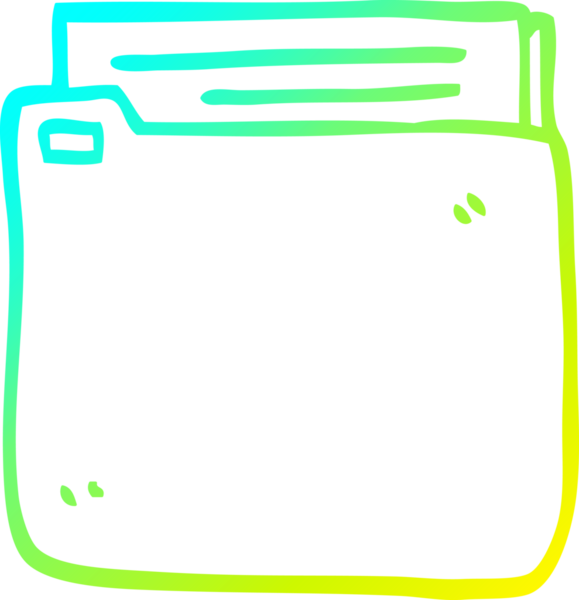 Bir insan tarafından çizilmiş bir çizgi film dosyasının soğuk gradyan çizimi