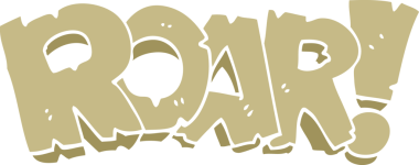 bir insan tarafından çizilmiş karalama kükremesi metni