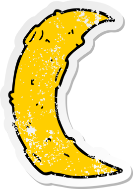 Bir insan tarafından çizilmiş karikatür ayının sıkıntılı çıkartması.