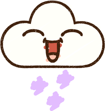 Bir insan tarafından çizilen Mutlu Bulut Tebeşiri