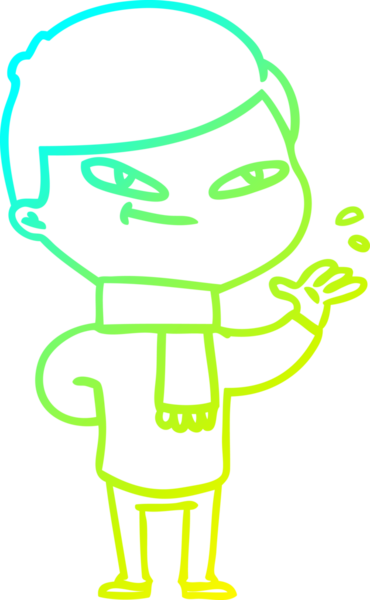 Bir insan tarafından çizilen çizgi film karakteri çizimi.