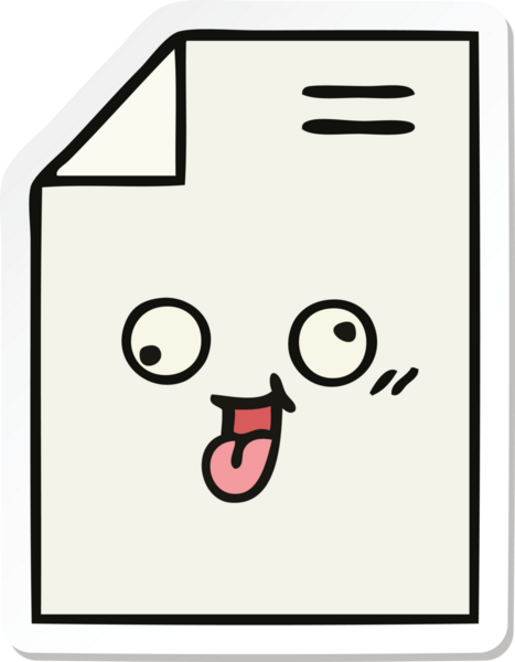 Bir insan tarafından çizilmiş şirin bir kağıt parçası.