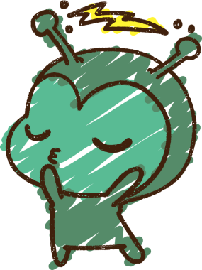 Bir insan tarafından çizilen Küçük Uzaylı Tebeşiri