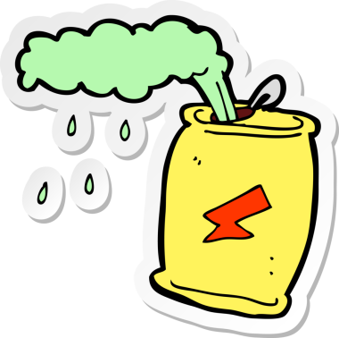 Bir insan tarafından çizilmiş gazoz kutusunun çıkartması.