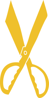 Bir insan tarafından çizilmiş karalama makasları.