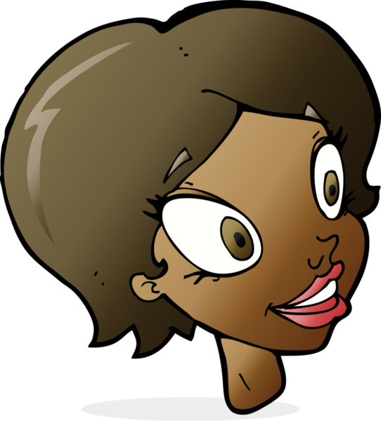 Bir insan tarafından çizilmiş güzel kadın yüzü.