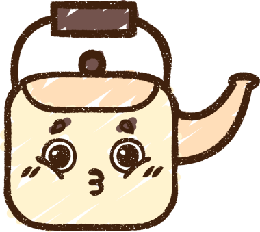 Bir insan tarafından çizilen Kettle Tebeşiri