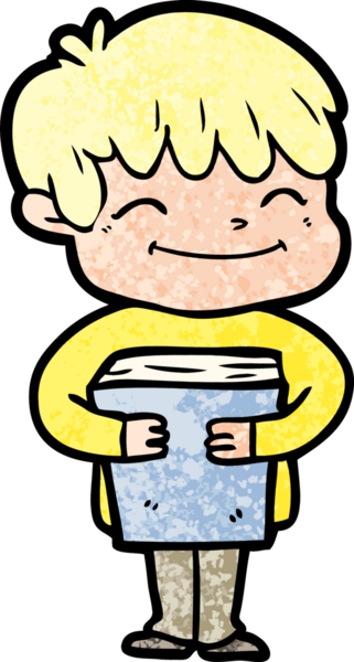 Bir insan tarafından çizilmiş mutlu çocuk çizgi filmi.