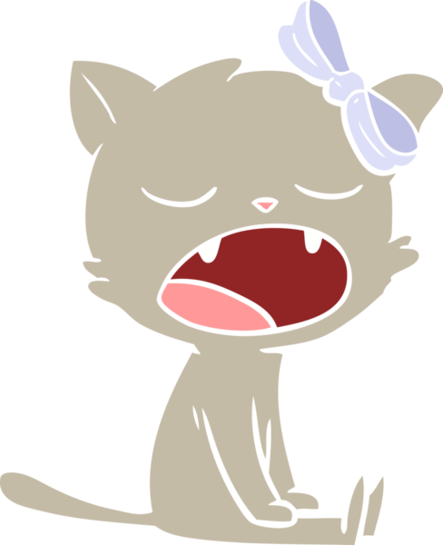 Bir insan tarafından çizilmiş düz renkli çizgi film.