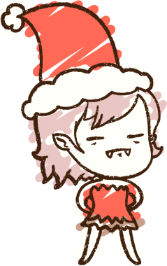 Bir insan tarafından çizilmiş Noel Vampiri Tebeşiri