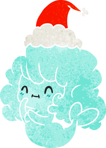 Bir insan tarafından çizilmiş Kawai hayaletinin eski bir karikatürü.