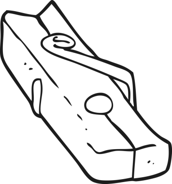 Bir insan tarafından çizilmiş siyah beyaz karikatür tahtası.