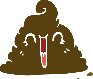 Bir insan tarafından çizilmiş karikatür kakası.