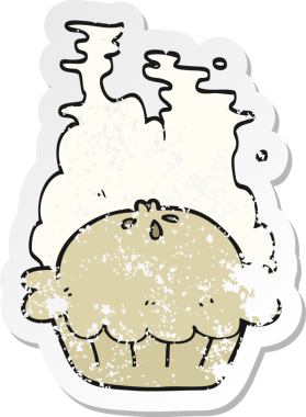 Bir insan tarafından çizilmiş karikatür turtasının gerilimli etiketi.