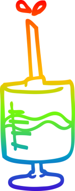 gökkuşağı gradyanı çizimi bir insan tarafından çizilmiş kan örneği