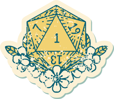 Retro Dövme Tarzı Doğal Zarlar Bir insan tarafından çizilmiş çiçek elementleri ile yuvarlanır