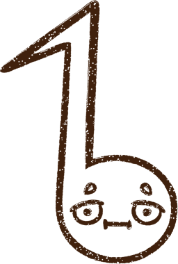 Bir insan tarafından çizilmiş müzikal defter kömürü çizimi