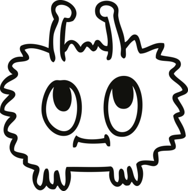 Bir insan tarafından çizilmiş garip çizgi film uzaylıları.