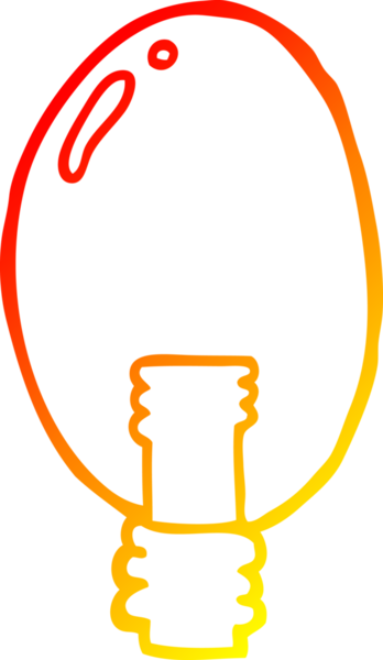 Bir insan tarafından çizilmiş karikatür elektrik ışığının sıcak çizgi çizimi