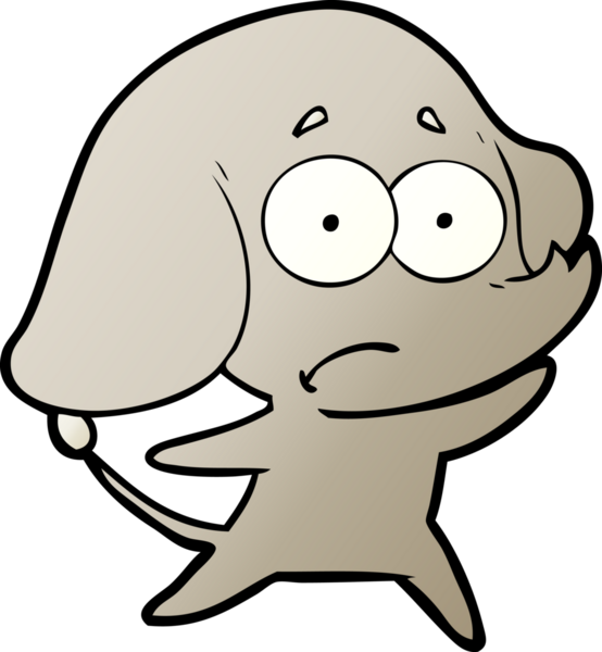 bir insan tarafından çizilmiş belirsiz bir fil.