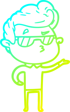 Bir insan tarafından çizilmiş karikatür karikatürü.