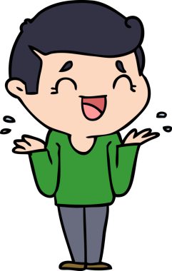 Bir insan tarafından çizilmiş kafası karışık bir adam.