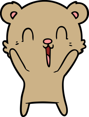 Bir insan tarafından çizilmiş bir çizgi film karakteri.