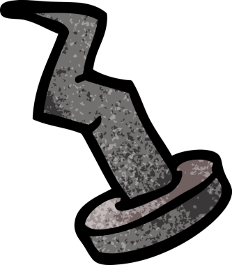 Bir insan tarafından çizilmiş karalama tırnağı.