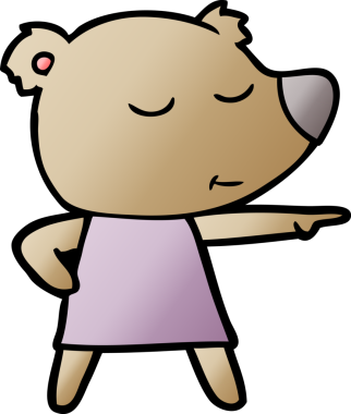 Bir insan tarafından çizilmiş bir çizgi film karakteri.