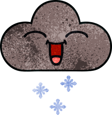 Bir insan tarafından çizilmiş fırtına kar bulutunun retro grunge dokusu