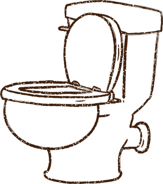 Tuvalet Kömürü Bir insan tarafından çizilmiş