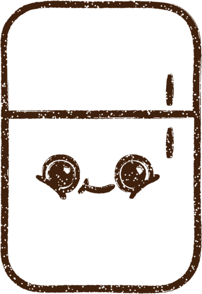 Buzdolabı Kömürü Bir insan tarafından çizilmiş