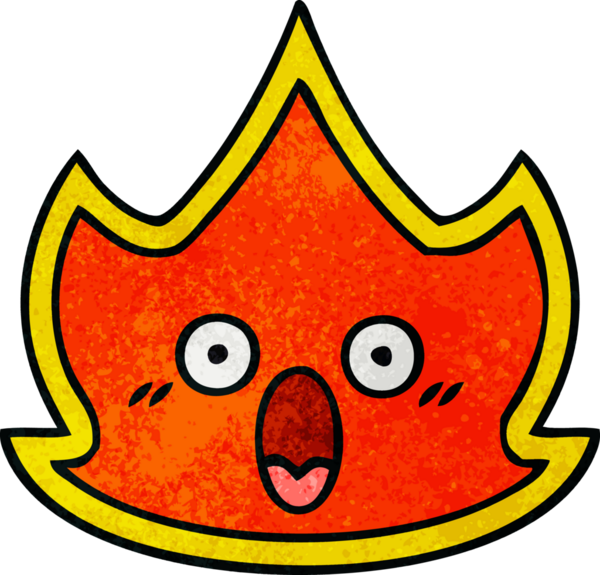 Bir insan tarafından çizilmiş bir ateşin retro grunge dokusu.