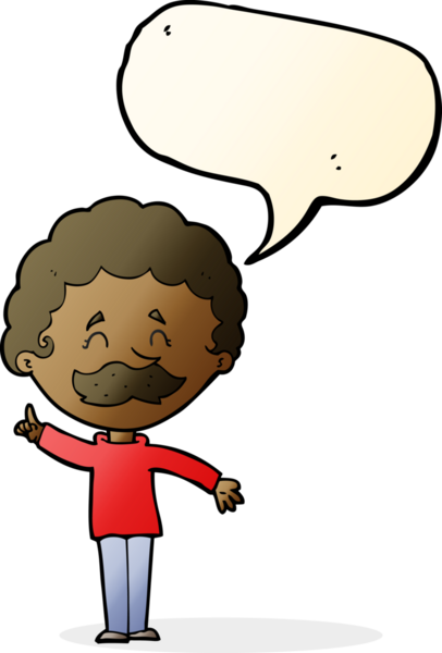 Bir insan tarafından çizilmiş konuşma baloncuğu fikri olan bir çizgi film adamı.