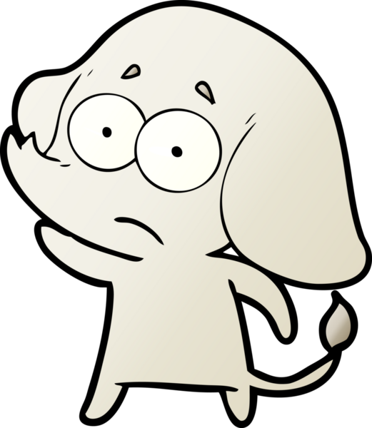 bir insan tarafından çizilmiş belirsiz bir fil.