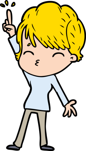 Bir insan tarafından çizilmiş bir çizgi film kadını.