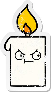 Bir insan tarafından çizilmiş şirin bir çizgi filmin sıkıntılı çıkartması.