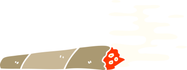 Bir insan tarafından çizilmiş bir eklemin düz renk çizimi