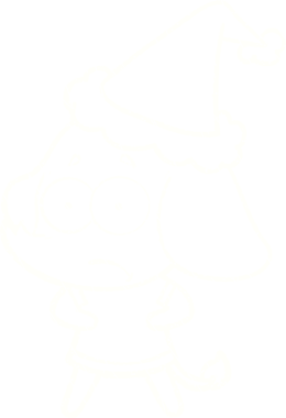 Bir insan tarafından çizilmiş Noel Fili Tebeşiri