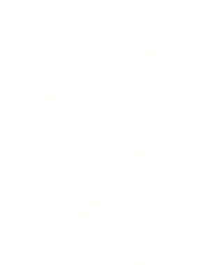 Bir insan tarafından çizilmiş Noel Tavşanı Tebeşiri