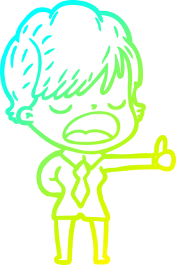 Bir insan tarafından çizilmiş bir karikatür kadın çizimi.