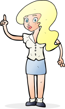 Bir insan tarafından çizilmiş güzel bir kadın çizgi filmi.